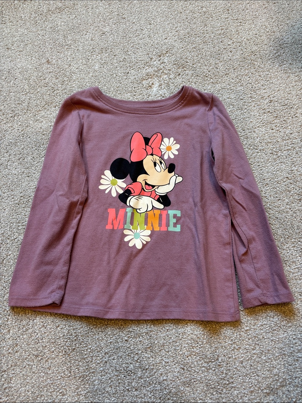 Disney jumping beans Mauve Minnie Mouse Long-Sleeve Tee